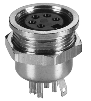 B1096 Metal Circular DIN Socket B1096