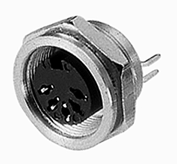 B1098 Metal Circular DIN Socket B1098