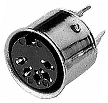 B1099 Metal Circular DIN Socket B1096