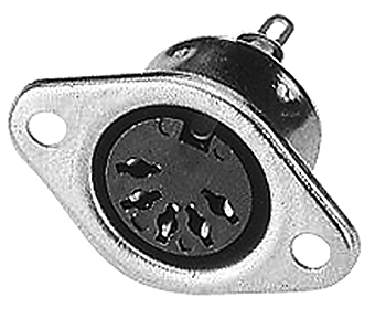 B2001 Metal Circular DIN Socket B2001